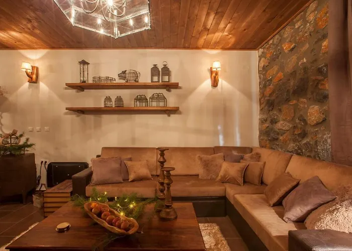 Dandy Palios Agios Athanasios - Rustic - Fireplace - Village Square Alpesi faház Paleósz Ájosz Athanásziosz